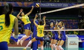 The first time I played volleyball