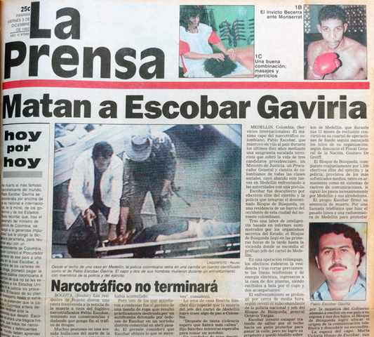 MUERTE PABLO ESCOBAR