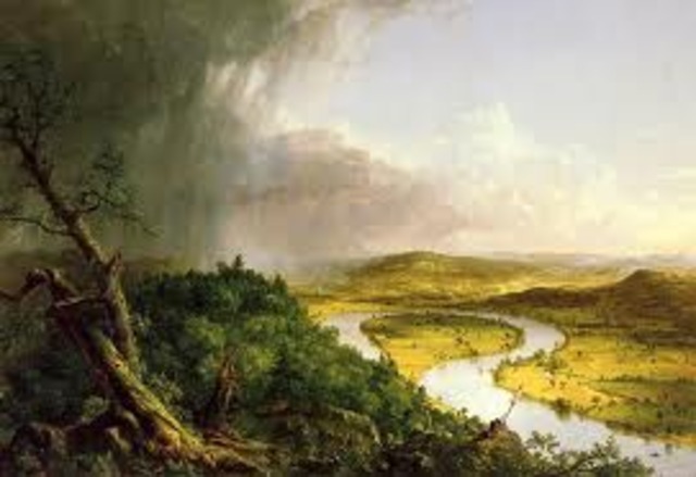 Thomas Cole paints “Oxbow”