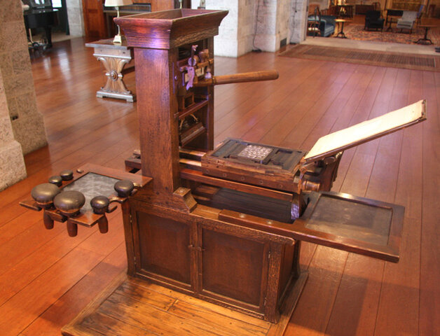 Johannes Gutenberg invents the printing press