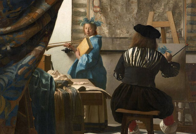PINTURA: Johannes Vermeer: Al·legoria de la pintura. Vienna, Kunsthistoriches Museum.