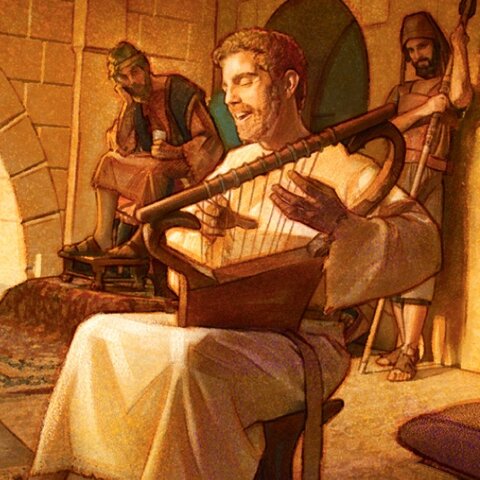 David plays for Saul