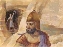 David spares Saul's life