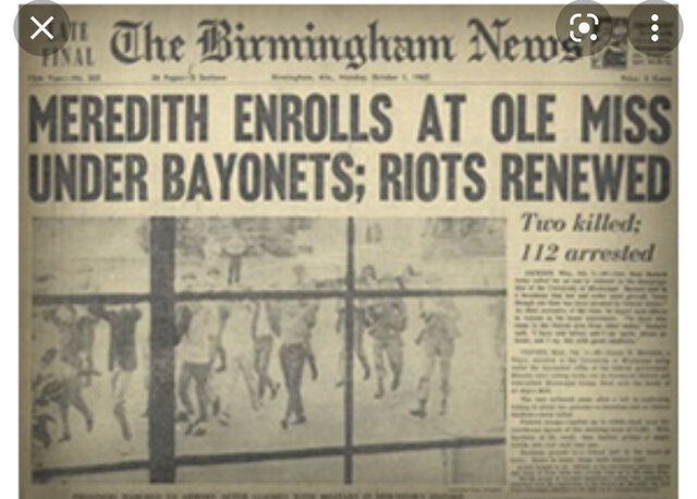 Integration of Ole Miss Riots