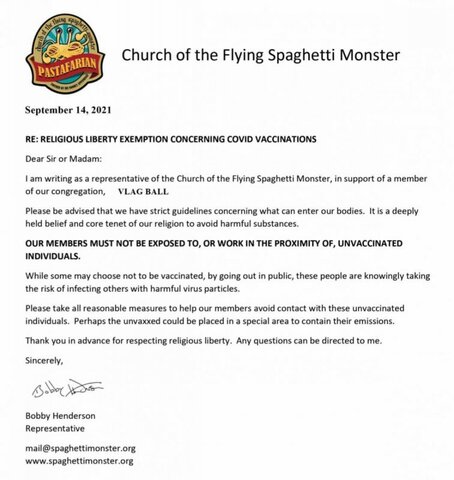 Exempt From Working With Unvaxxed