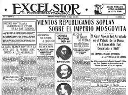Se da inicio a la impresión del periódico "Excélsior"