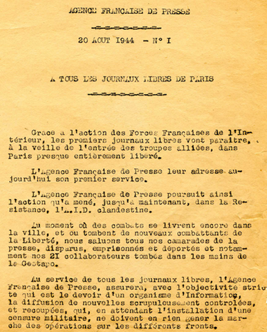 La clandestina Agence France Indepéndant