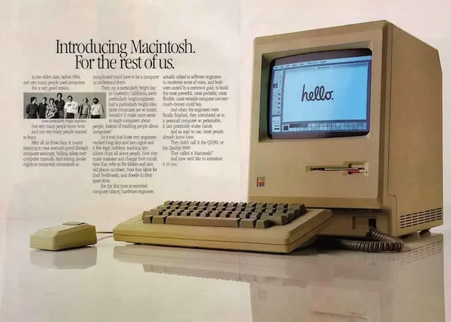 Apple mostró al mundo MACINTOSH.