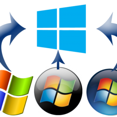 Timeline: Evolución de la interfaz gráfica de Windows