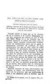 Publicación monografía de Francisco José de Caldas.