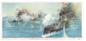Destruction of the Spanish fleet in Cuba