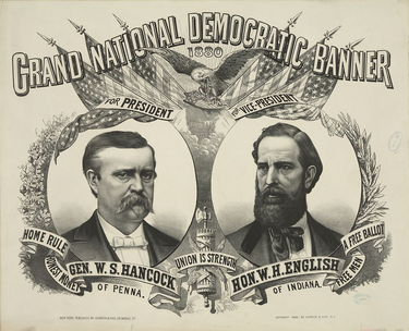 Winfield Hancock is defeated by James Garfield in U.S. Presidential election.