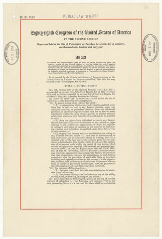 Civil Rights act of 1964