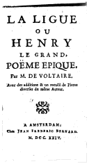 1723: se publica Poéme de la ligue