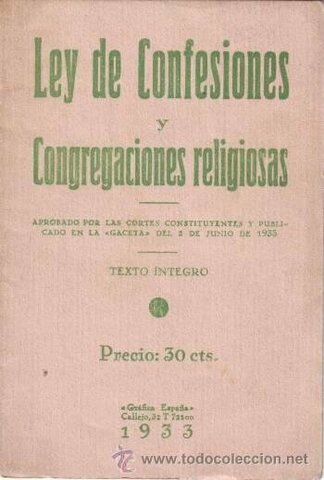 Ley de Congregaciones Religiosas