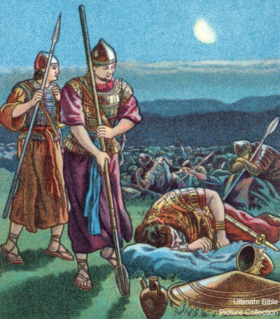 David spares Saul's life a second time