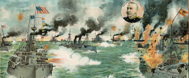 Destruction of the Spanish fleet in Cuba