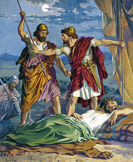 David spares Saul's life again