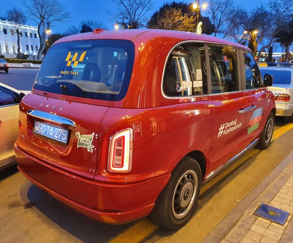 London-style taxi in Baku