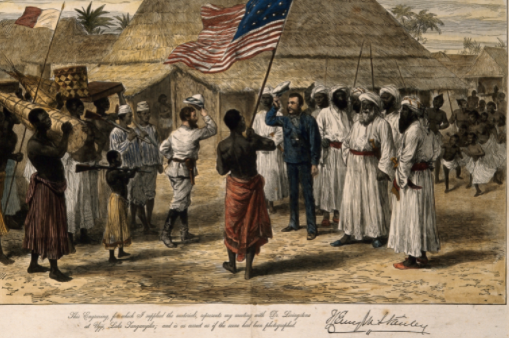 Meeting between Henry Morton Stanley and David  Livingstone