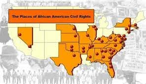 Map of the Civil Rights Movement