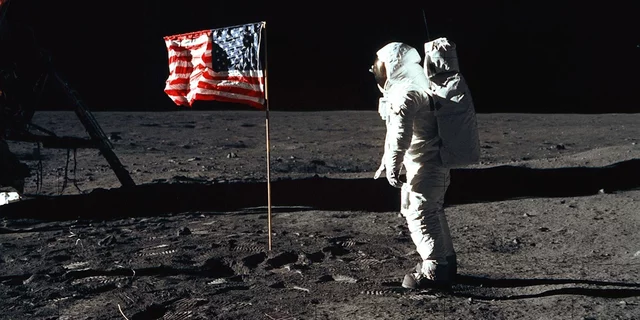 American astronauts land on the moon