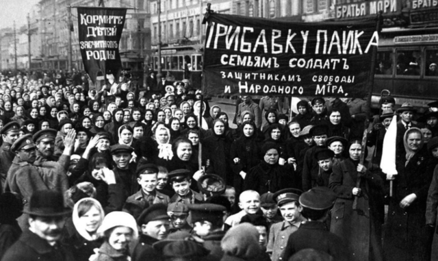 International Women’s Day March in Petrograd