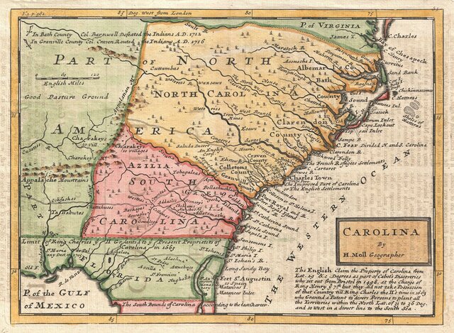 North Carolina Colony was founded