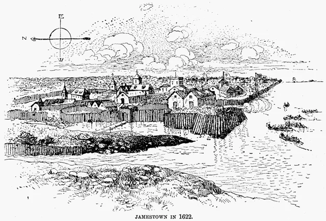Jamestown settlement established