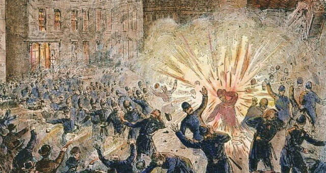 The Haymarket Riot in Chigago