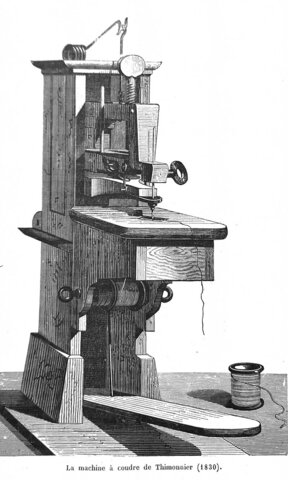 invention de la machine à coudre