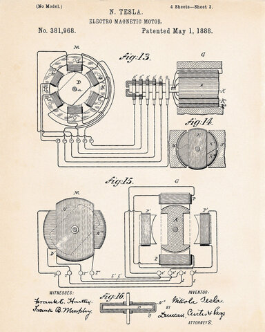 Tesla Identifies Magnetic Induction Field Principle