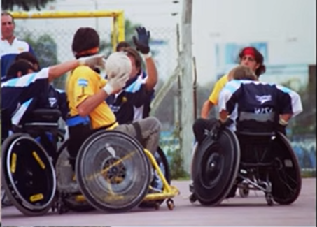 Juan empieza el rugby en silla de rueda