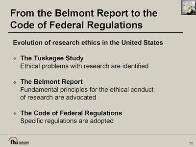 The Belmont Report