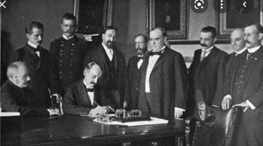 Armistice is signed between the U.S and Spain