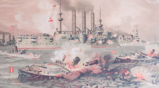 Destruction of the Spanish fleet in Cuba
