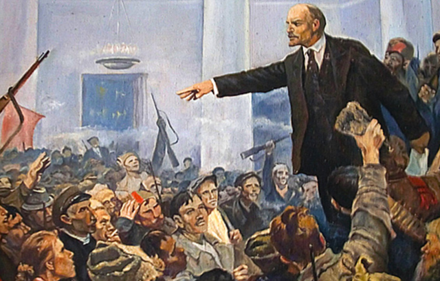 Bolsheviks overthrow the Provisional Government and take contro