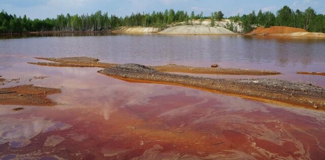 Contaminación en el lago karachay en rusia
