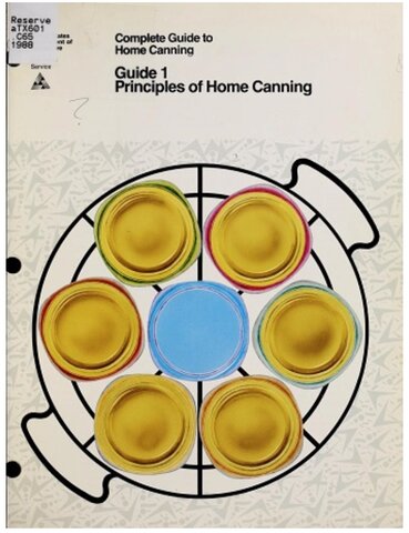 USDA Publishes "Complete Guide to Home Canning"