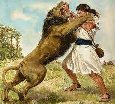 David kills the lion