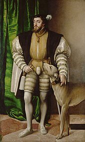 Carlos V con su perro de caza
