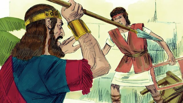 David plays for saul