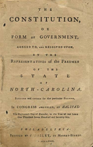 NC Constitution is passed