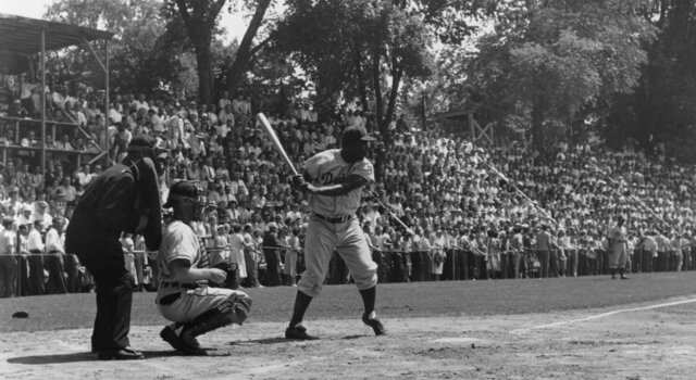 Jackie Robinson enters Major League Baseball