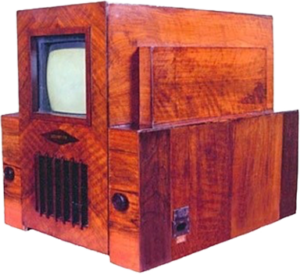 Primer Televisor Electronico con tubo de rayos catodicos