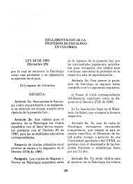 La Legalización y Reglamentación