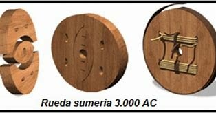 Los sumerios inventan la rueda.