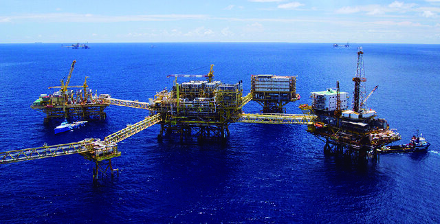 Extracción de petróleo.