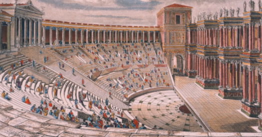 The fall of the Roman theatre