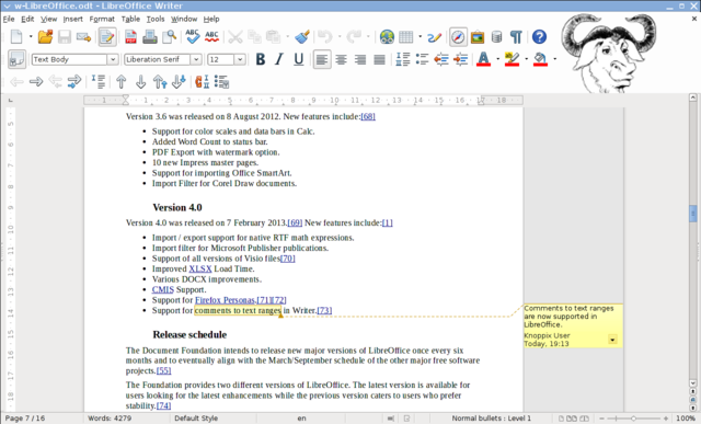 LibreOffice 4.0